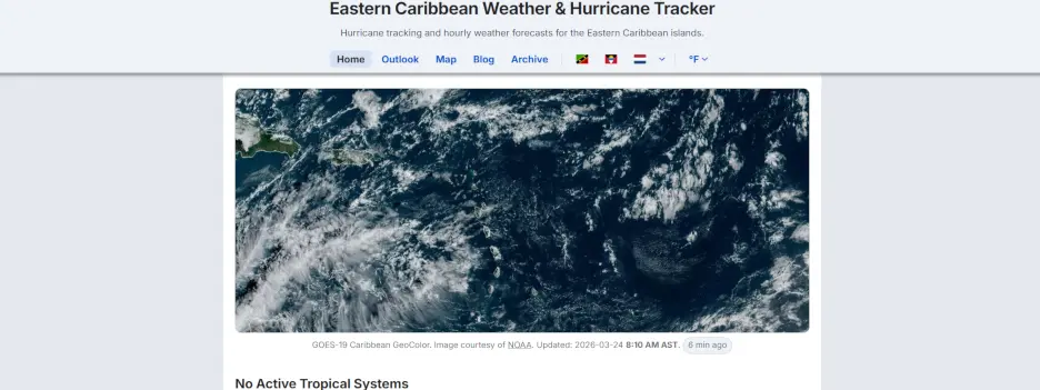 DeWedda.com - Eastern Caribbean Weather & Hurricane Tracker.